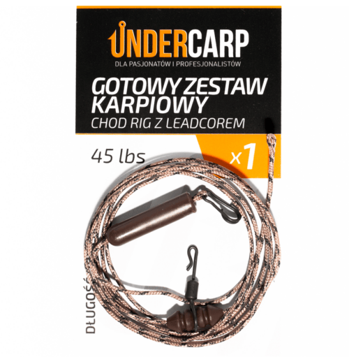 Gotowy zestaw karpiowy Chod Rig z leadcorem 45 lbs / 100 cm 0