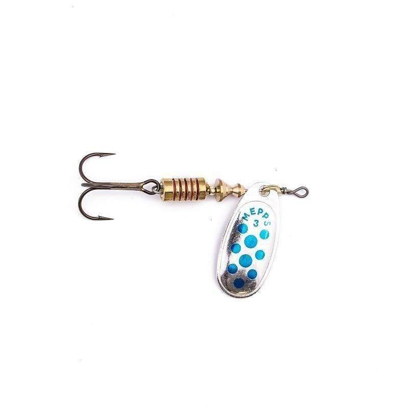 Mepps COMET DECORE srebrny / niebieskie kropki 0