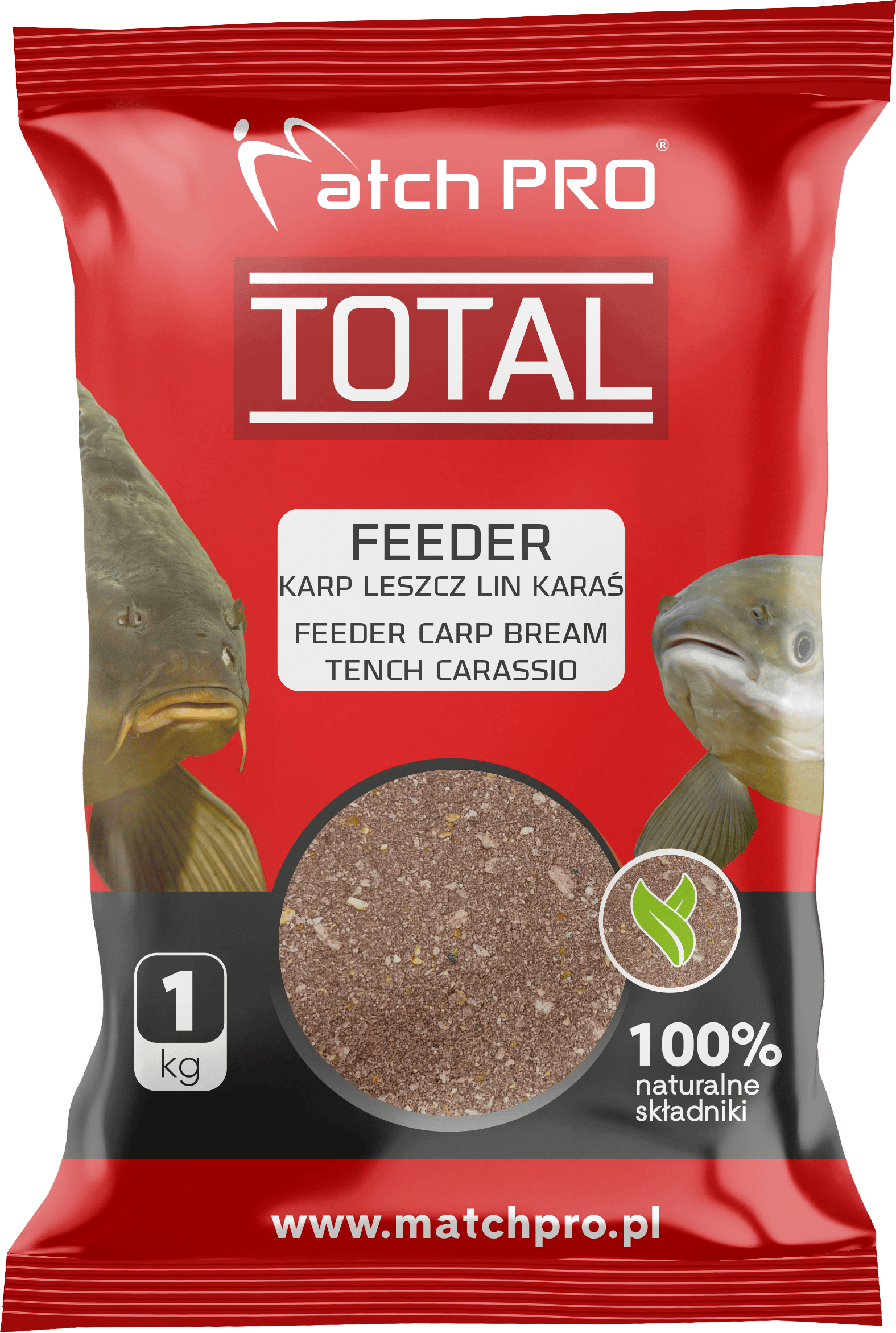 TOTAL FEEDER KARP LESZCZ LIN Zanęta MatchPro 1kg 0