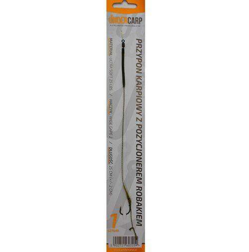 Przypon karpiowy z pozycjonerem Robakiem 0