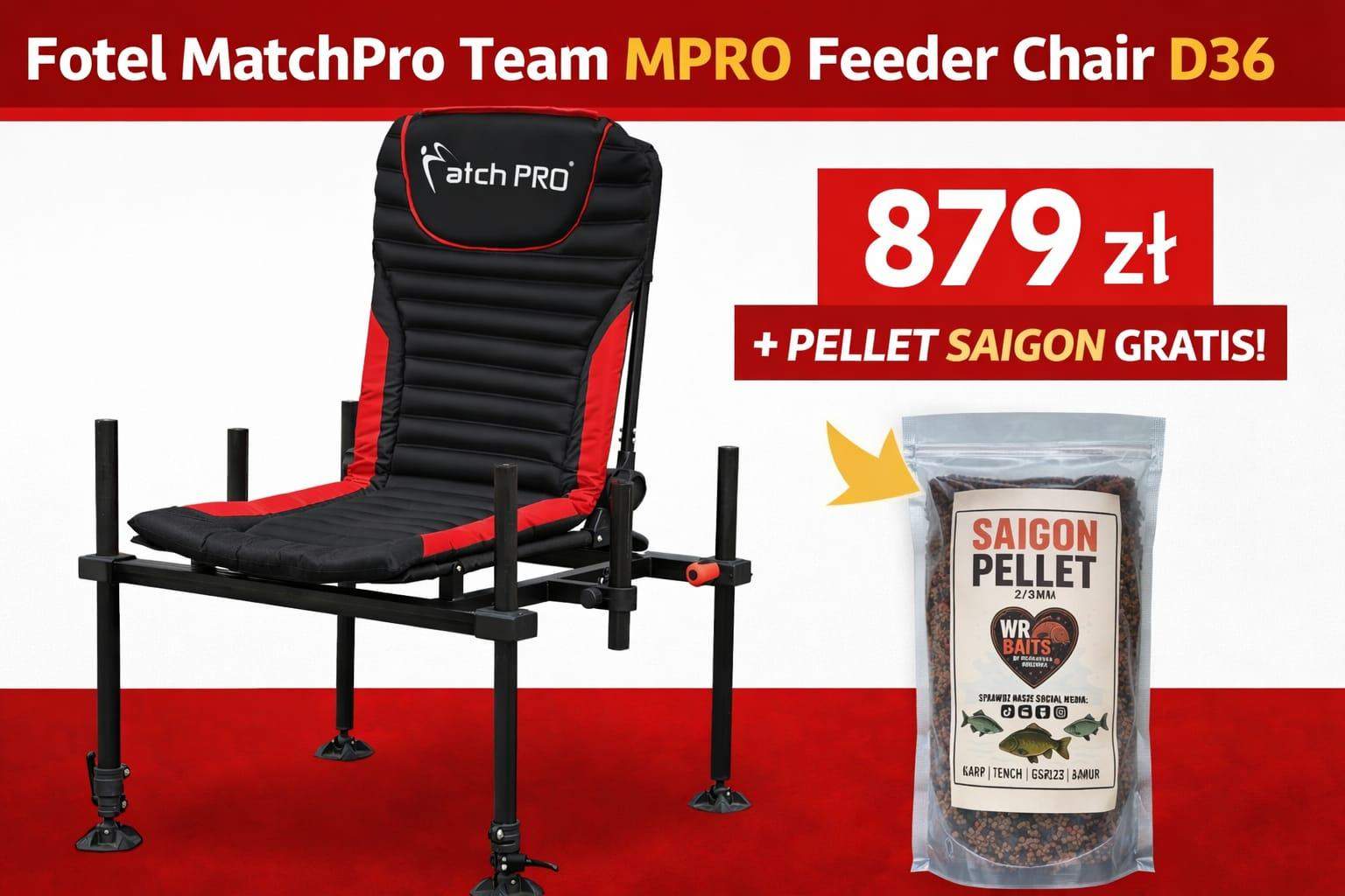 Fotel TEAM MPRO FEEDER CHAIR D36 MatchPro 0